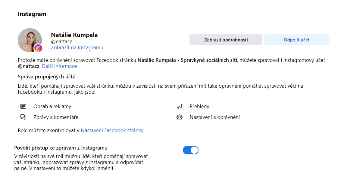 Jak propojit Facebook s Instagramem?