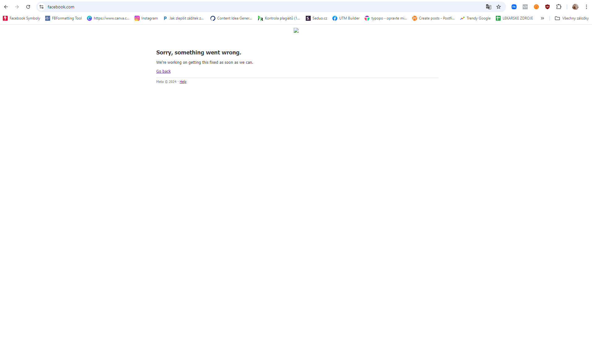 Jak se můžete odhlásit z Facebooku, když vám hlásí error?
